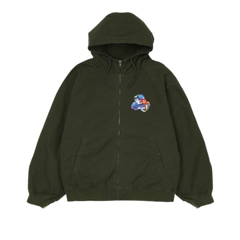 Palace TRI-FLAG HOODED JACKET OLIVE - Colorway