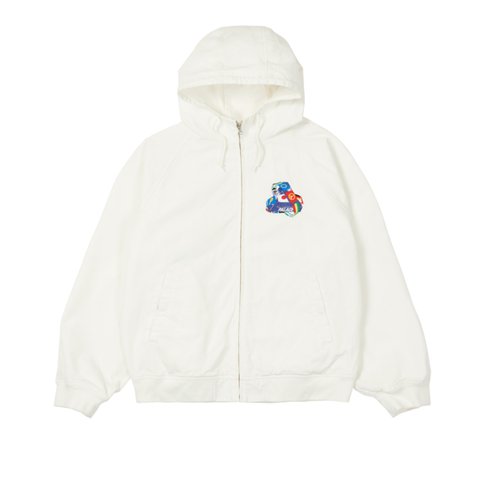 TRI-FLAG HOODED JACKET WHITE