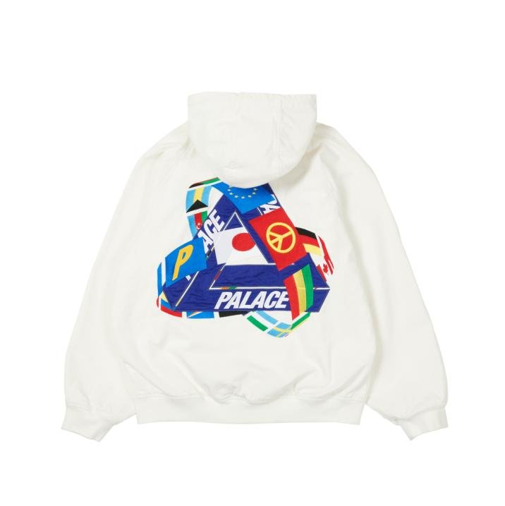 TRI-FLAG HOODED JACKET WHITE