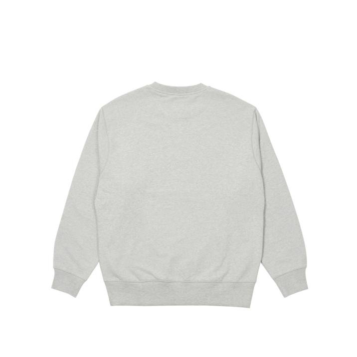 BASICS LOGO CREW GREY MARL