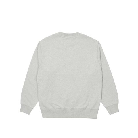 BASICS LOGO CREW GREY MARL