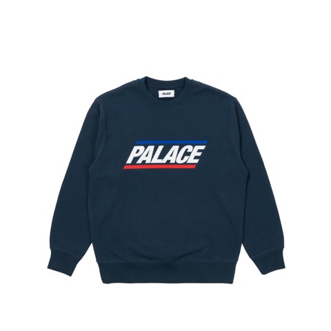 BASICS LOGO CREW NAVY