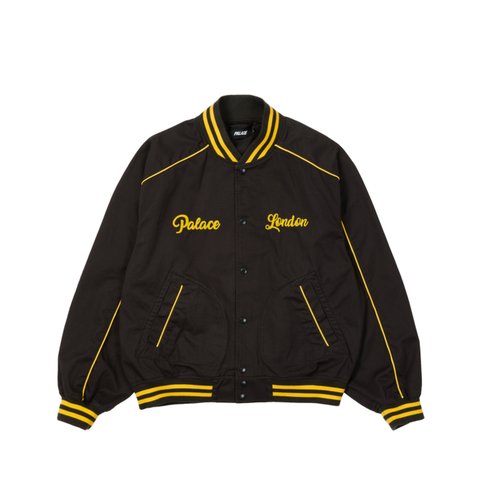 Palace CHAIN STITCH BOMBER JACKET BLACK - Colorway