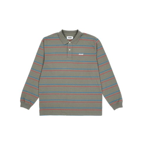 UNDERLINE LONGSLEEVE POLO OLIVE