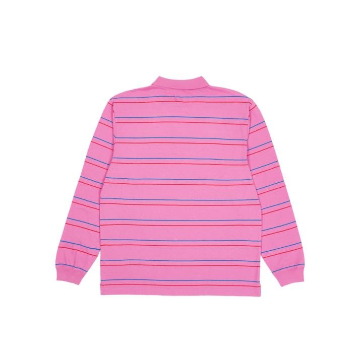 UNDERLINE LONGSLEEVE POLO PINK