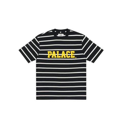 HEALTHILY STRIPE T-SHIRT BLACK / WHITE
