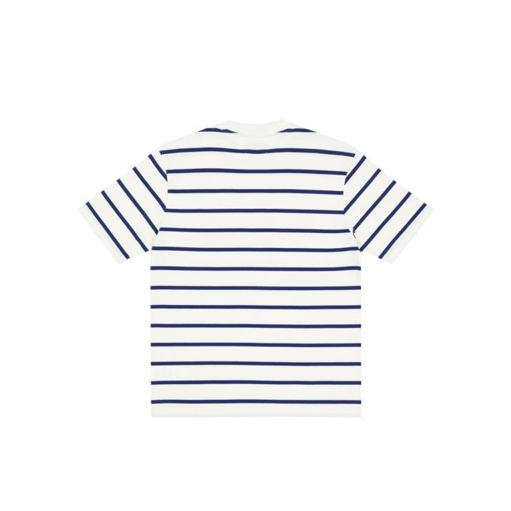 HEALTHILY STRIPE T-SHIRT WHITE / BLUE