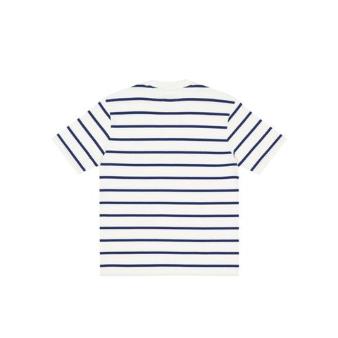 HEALTHILY STRIPE T-SHIRT WHITE / BLUE