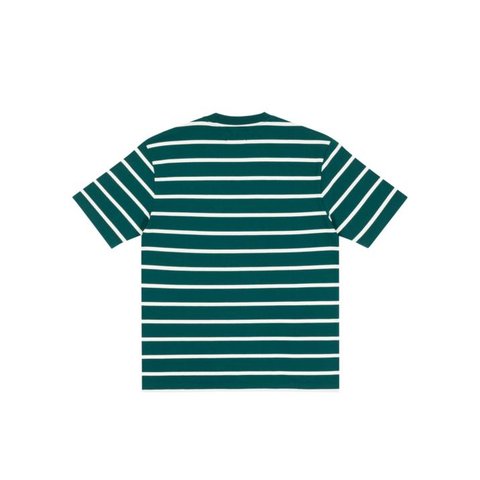 HEALTHILY STRIPE T-SHIRT GREEN / WHITE