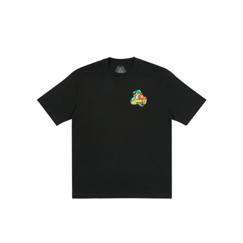 Palace TRI-FLAG T-SHIRT BLACK - Colorway