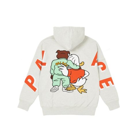 DOG AND DUCK DROP SHOULDER HOOD GREY MARL