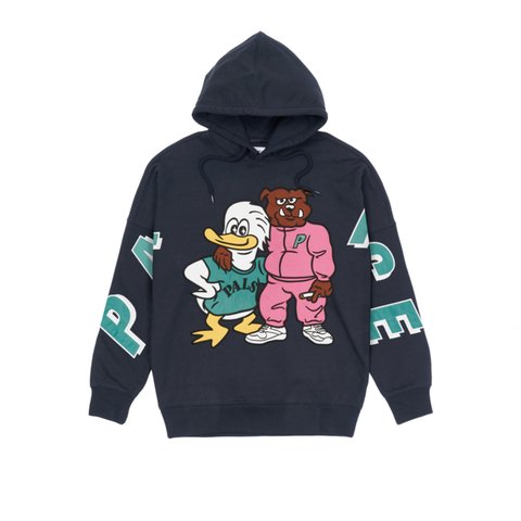 Palace DOG AND DUCK DROP SHOULDER HOOD NAVY - Colorway