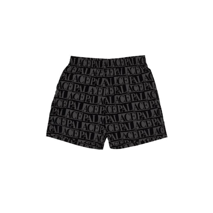 DOMINO PRINT SWIM SHORTS BLACK