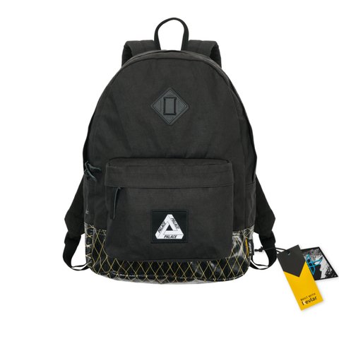 PALACE X-PAC COTTON CANVAS BACKPACK BLACK
