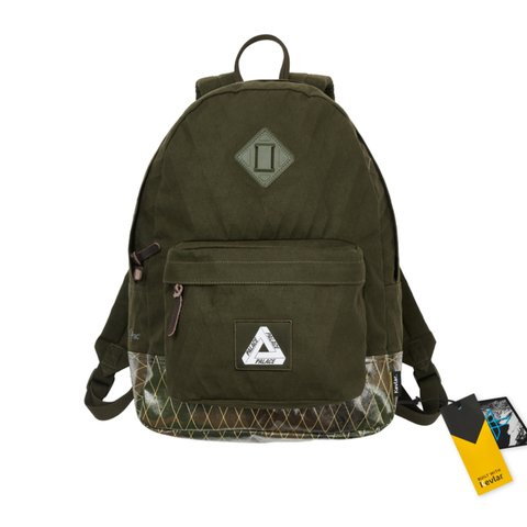 Palace PALACE X-PAC COTTON CANVAS BACKPACK OLIVE - Colorway