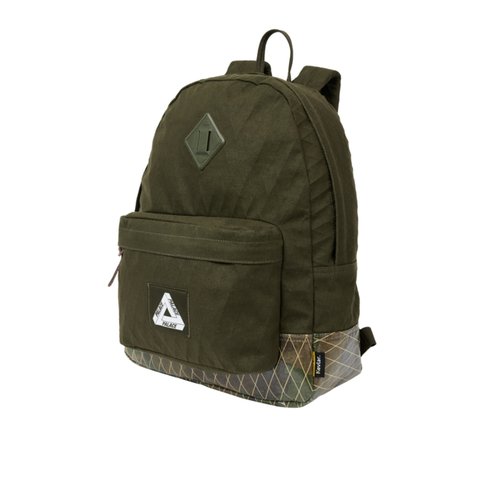 Palace PALACE X-PAC COTTON CANVAS BACKPACK OLIVE - Colorway