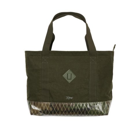 PALACE X-PAC COTTON CANVAS SHOPPER BAG OLIVE