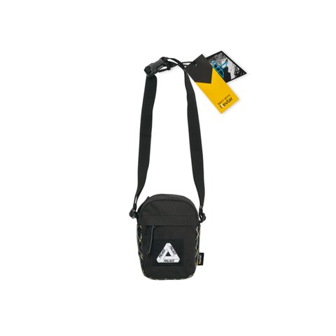 Palace PALACE X-PAC COTTON CANVAS SHOT BAG BLACK - Colorway