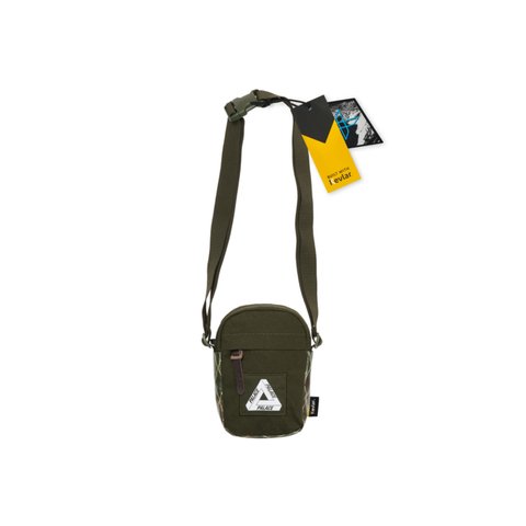 Palace PALACE X-PAC COTTON CANVAS SHOT BAG OLIVE - Colorway
