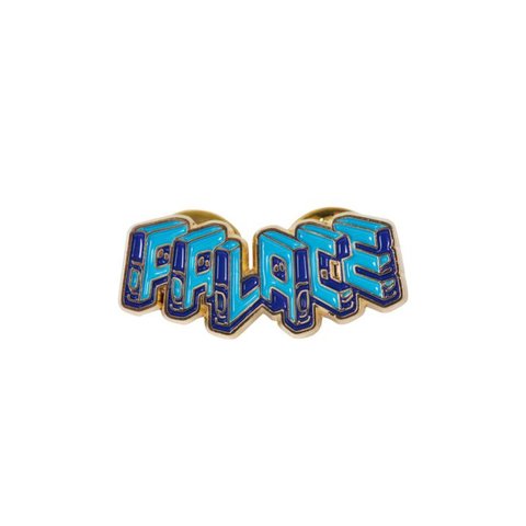 A PALACE PIN BADGE BLUE
