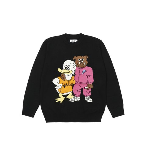 DOG AND DUCK KNIT BLACK