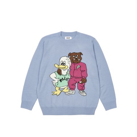 DOG AND DUCK KNIT BLUE