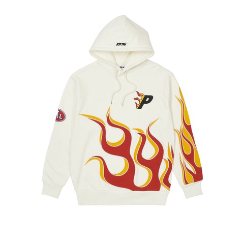 Palace FLAME HOOD WHITE - Colorway