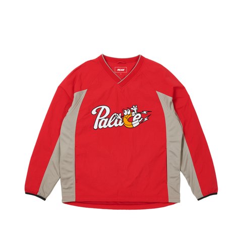 SHELL PULLOVER JACKET RED