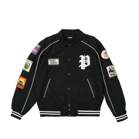 PATCHES COTTON BOMBER BLACK
