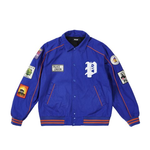 Palace PATCHES COTTON BOMBER ROYAL BLUE - Colorway