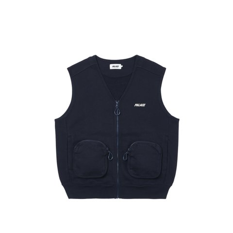 PALACE LONDON SWEAT GILET NAVY