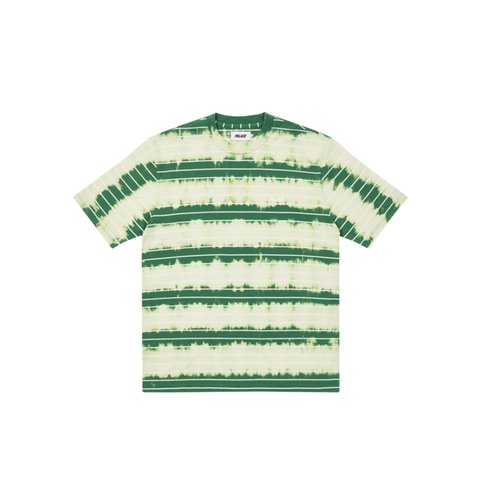 BLEACHED STRIPE T-SHIRT GREEN