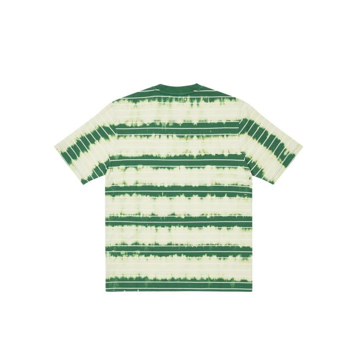 BLEACHED STRIPE T-SHIRT GREEN