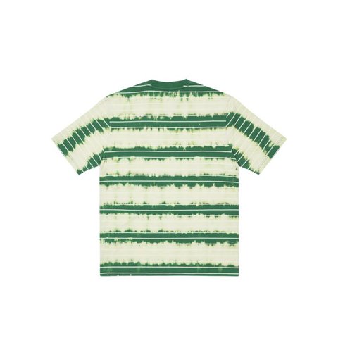 BLEACHED STRIPE T-SHIRT GREEN