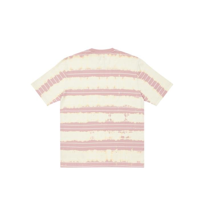 BLEACHED STRIPE T-SHIRT PINK