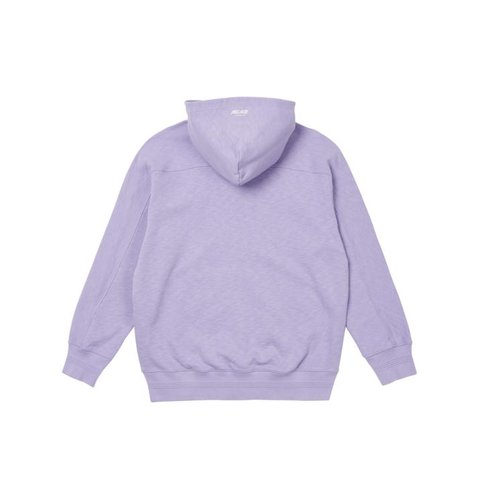 SLUB ZIG ZAG ZIP HOOD VIOLET