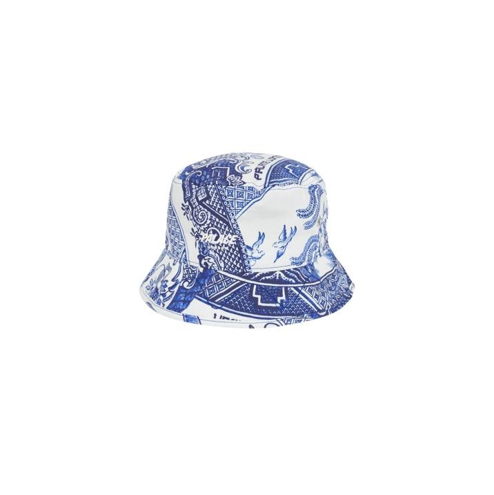 CHINA PLATE BUCKET HAT BLUE