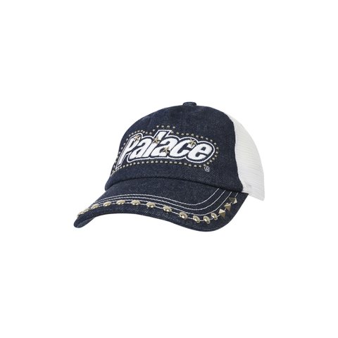STUDDED DENIM TRUCKER INDIGO