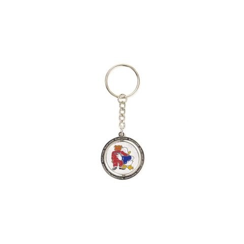 DOG AND DUCK KEYRING SILVER