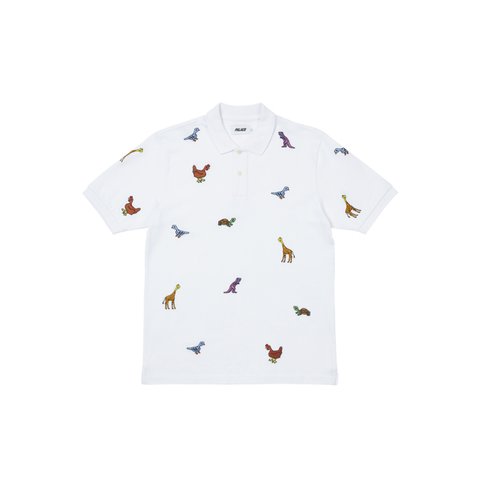 Palace ANIMALS POLO WHITE - Colorway