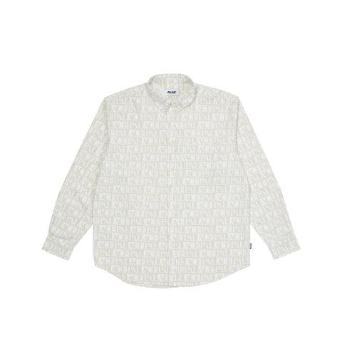 DOMINO PRINT OXFORD SHIRT WHITE