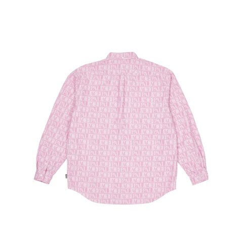 DOMINO PRINT OXFORD SHIRT PINK