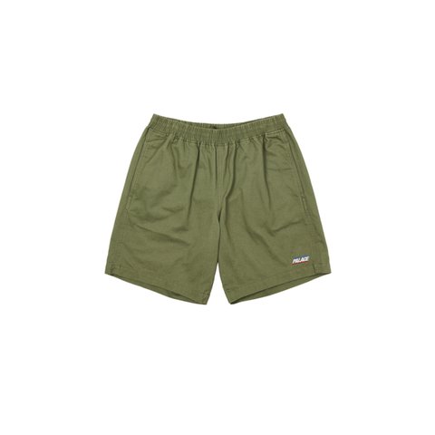 BASICALLY A WASHED COTTON SHORT OLIVE