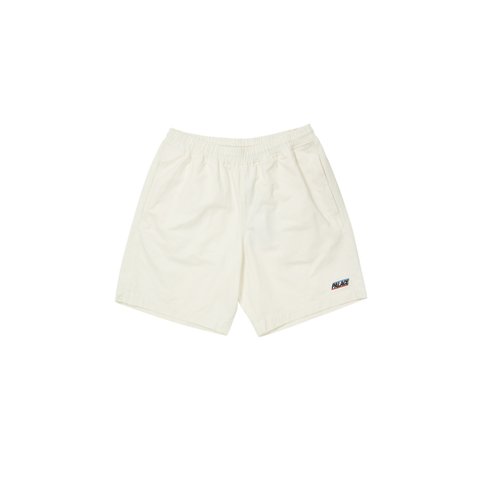 BASICALLY A WASHED COTTON SHORT WHITE