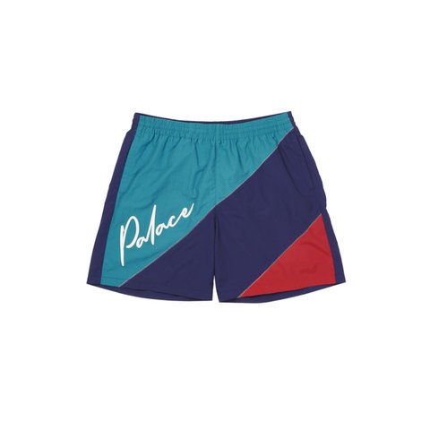 SAIL SHORTS TEAL / NAVY / RED