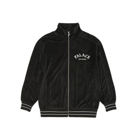 GALORE VELOUR TRACK TOP BLACK