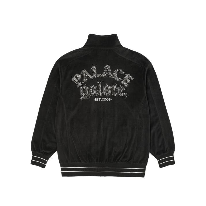 GALORE VELOUR TRACK TOP BLACK
