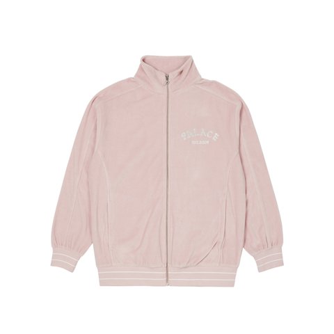 GALORE VELOUR TRACK TOP PINK