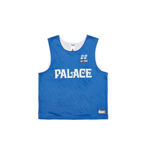 MESH PRACTICE VEST WHITE / BLUE