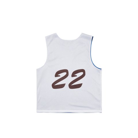 MESH PRACTICE VEST WHITE / BLUE